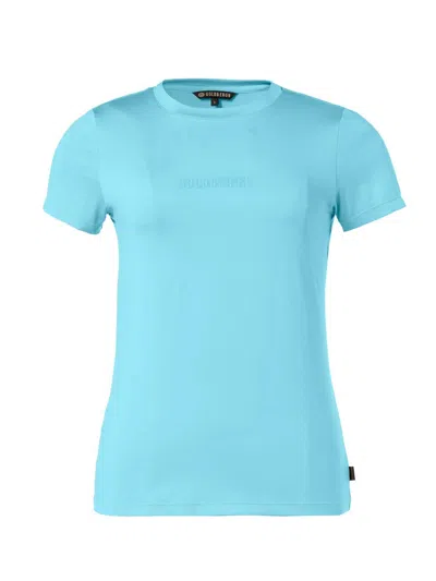 Goldbergh Women's Avery Short Sleeve Top In Atlantic Blue