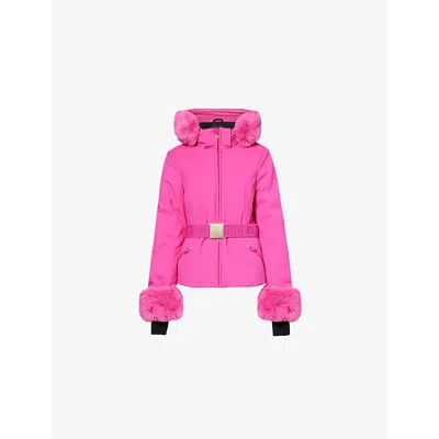 Goldbergh Womens Giselle Hooded Regular-fit Stretch-woven Down Jacket 4715 Passion Pink In Rosa
