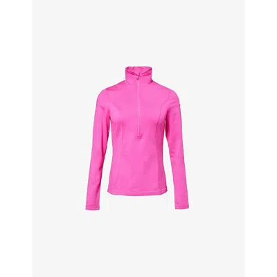 Goldbergh Womens Serena High-neck Stretch-recycled-polyester Ski Sweatshirt 4715 Passion Pink
