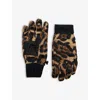 Goldbergh Womens 7250 Jaguar Softy Padded Stretch-woven Gloves In Brown