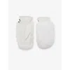 Goldbergh Womens 8000 White Hill Faux-fur Leather Mittens