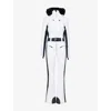 Goldbergh Womens 8000 White Parry Hooded Straight-leg Stretch-woven Blend Ski Trousers