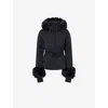 Goldbergh Womens Giselle Hooded Stretch-woven Down Ski Jacket 9000 Black In Black