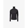 Goldbergh Womens Meave Half-zip Stretch-jersey Ski Top 9008 Black/white In Black