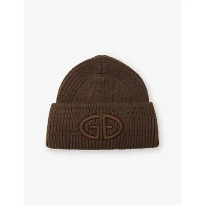Goldbergh Womens Army Valerie Knit Beanie Hat In Burgundy