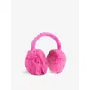 Goldbergh Womens 4715 Passion Pink Brand-embroidered Faux-fur Earmuffs