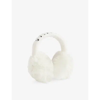 Goldbergh Womens Brand-embroidered Faux-fur Earmuffs 8040 Cream