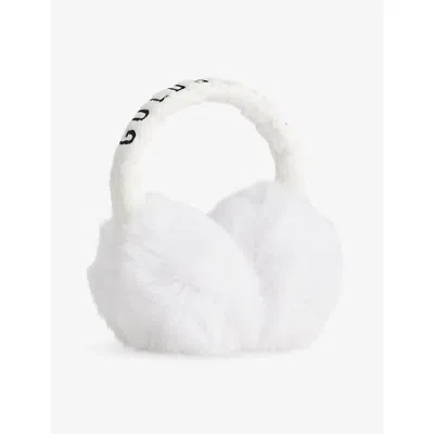 Goldbergh Womens 8000 White Fluffy Faux-fur Earmuffs