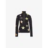 Goldbergh Galactique Zip-up Ski Top In 9001 Black/gold