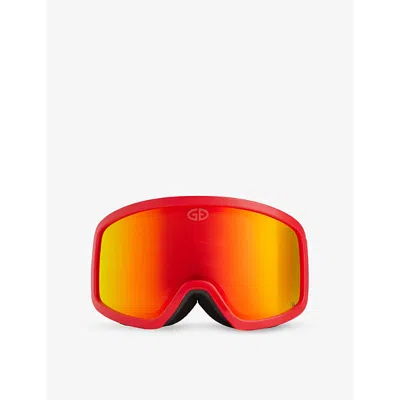 Goldbergh Womens Goodlooker Polycarbonate Ski Googles 4460 Flam In 4460 Flame