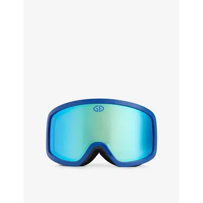 Goldbergh Womens Goodlooker Polycarbonate Ski Googles 5634 Dazzling Blu In 5634 Dazzling Blue