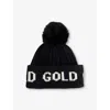 Goldbergh Hodd Faux Fur Beanie In 9000 Black
