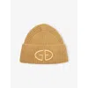 Goldbergh Womens 7484 Caramello Valerie Logo-embroidered Knitted Bean