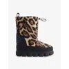 Goldbergh Womens 7250 Jaguar Snowy Woven Snow Boots Eur 37-38/4-5 Uk In Animal Print