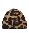 Goldbergh Wool-blend Jaguar Jacquard Shayna Beanie In Brown