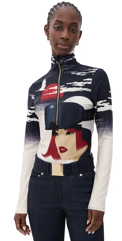 Goldbergh Yuki Ski Pully Denim Dojo Mads Berg In Multi