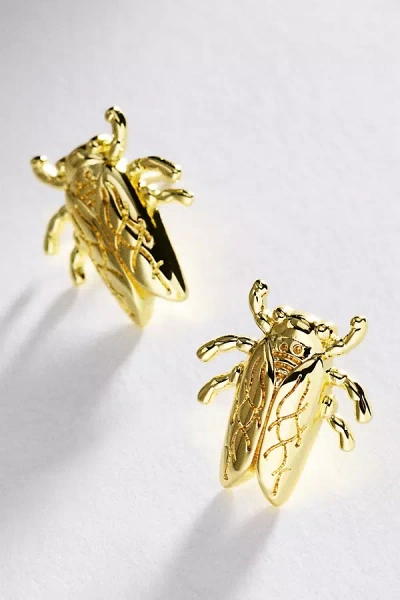 Goldbug Collection Baby Bug Post Earrings In Gold