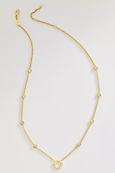 Goldbug Collection Bezel Charm Necklace In Gold