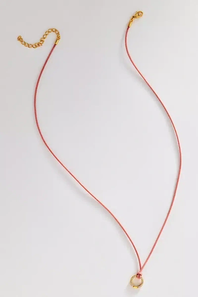 Goldbug Collection Charm Cord Necklace In Pink