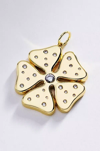 Goldbug Collection Flower Charm In Gold