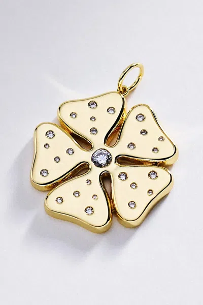 Goldbug Collection Flower Charm In Gold
