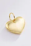 Goldbug Collection Goldbug Puffy Heart Charm In Silver