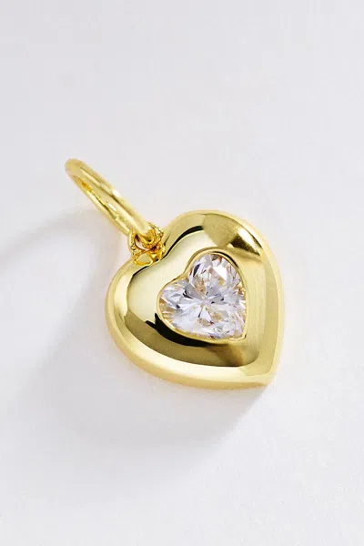 Goldbug Collection Heart Charm In Silver