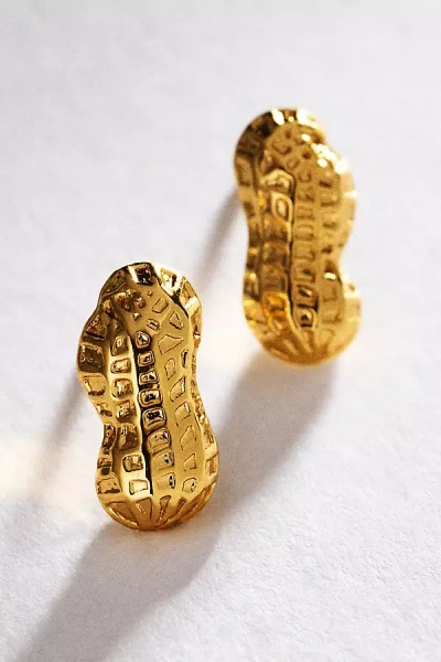 Goldbug Collection Peanut Post Earrings In Gold