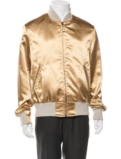 Pre-owned Golden Bear Bomber Jacket In Gold