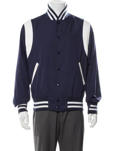 Pre-owned Golden Bear Varsity Jacket In Blue