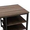 Golden Bull Marketing Sunjoy 47'' Industrial Design Home Office Computer Desk In Brown