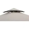 Golden Bull Marketing Sunjoy Mynah 5 X 8 Ft Steel 2-tier Grill Gazebo In Gray
