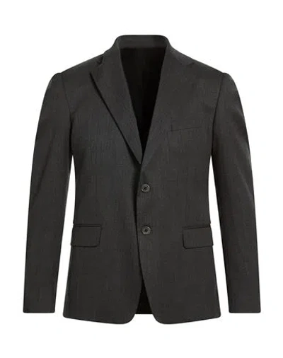 Golden Craft 1957 Man Blazer Charcoal Size 4 Polyester, Wool, Lycra In Black