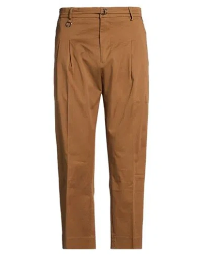 Golden Craft 1957 Man Pants Brown Size 34 Cotton, Elastane