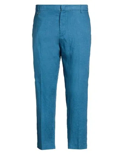 Golden Craft 1957 Man Pants Deep Teal Size 40 Linen In Green