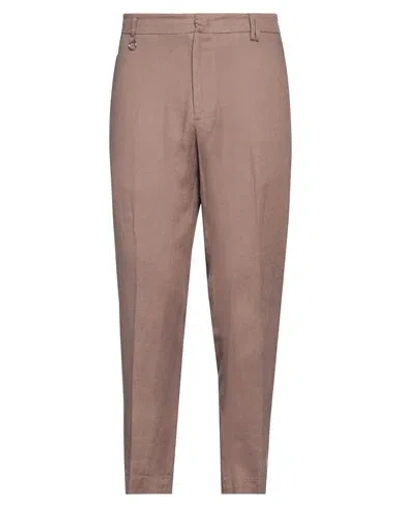 Golden Craft 1957 Man Pants Light Brown Size 35 Linen In Beige