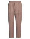 Golden Craft 1957 Man Pants Light Brown Size 6 Linen In Beige