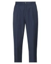 Golden Craft 1957 Man Pants Navy Size 32 Polyester, Wool, Elastane In Navy Blue