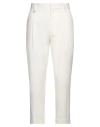 Golden Craft 1957 Man Pants Off White Size 33 Cotton, Elastane