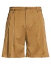 Golden Craft 1957 Man Shorts & Bermuda Shorts Khaki Size 32 Cotton, Elastane In Brown