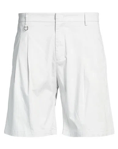 Golden Craft 1957 Man Shorts & Bermuda Shorts Light Grey Size 30 Cotton, Elastane In White