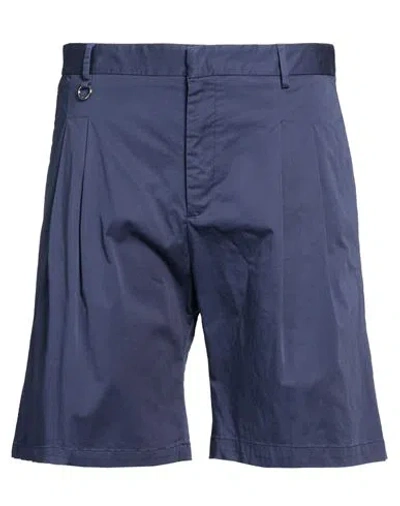Golden Craft 1957 Man Shorts & Bermuda Shorts Navy Size 32 Cotton, Elastane In Blue