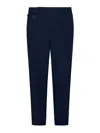 GOLDEN CRAFT NAVY BLUE CHINO TROUSERS IN STRETCH COTTON