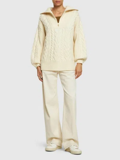 Golden Daria Knit Sweater In Taupe In Grey