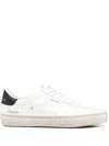 Golden Goose 'matchstar' White Low Top Sneakers With Logo Patch On The Tongue And Contrasting Heel With Logo