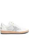 Golden Goose Sneakers Ball Star In 10757 Natural White Silver