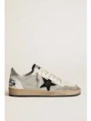 Golden Goose Low Top Sneakers Contrasting Heel In Gray