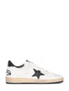 Golden Goose Low Top Leather Sneakers With Used Effect