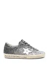 Golden Goose Super-star Classic With List Glitter Upper Toe Tongue And Heel Laminated Star Sneakers Grey In Silver