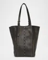 Golden Goose 24/7 North-south Distressed Leather Shoulder Bag In Black